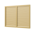 П60150Р беж, Экран радиаторный ПР фланец 600х1500 пластик Beige ERA