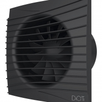 SILENT 4C Matt black, Вентилятор накладной SILENT D100 обр.клапан Matt black DICITI