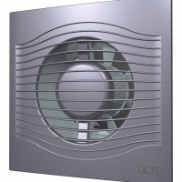 SLIM 4C Dark Gray metal, Вентилятор накладной SLIM D100 обр.клапан Dark gray metal DICITI